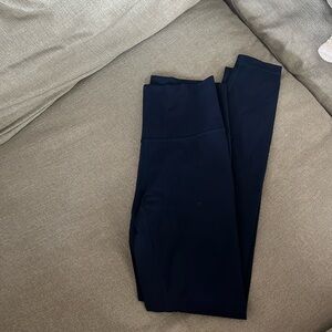 Lululemon wunder under navy leggings full length